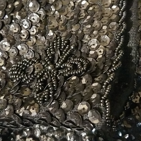 Jeri-Jo NY Vintage Black Embroidered Sequined Top - Picture 6 of 6